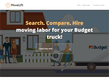 Tablet Screenshot of movelift.com